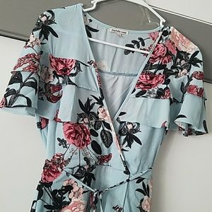 Floral Wrap Dress